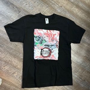 Vintage demon slayer t shirt size large 100% cotton